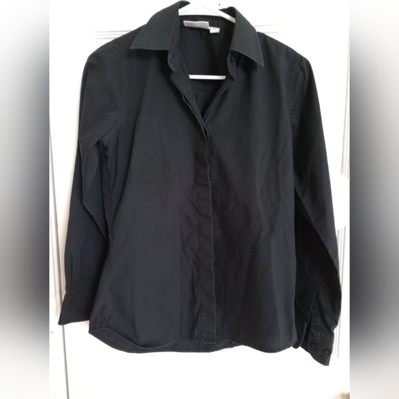 Chef Works Black Women's Server Dress Shirt - Picture 2 of 5